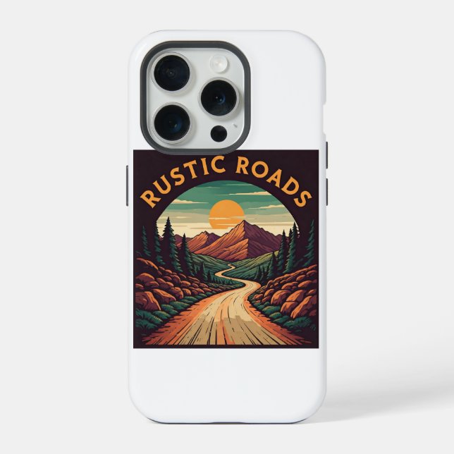 Rustikale Straßen iPhone 15 Pro Hülle (Rückseite)