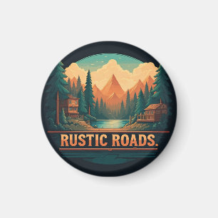 Rustikale Straßen Magnet
