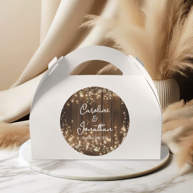 Rustikale Streichellichtblüte Runder Aufkleber (Von Creator hochgeladen)