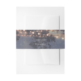 Rustikale String Lights Tree Bracnhes Einladungsbanderole