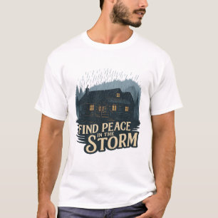 Rustikale Sturmhütte – Frieden in der Natur T-Shirt