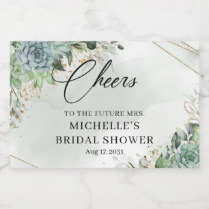 Rustikale Sukkulente Grünpflanzen Eukalyptus-Goldr