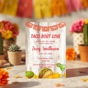 Rustikale Taco-'Bout-Liebe-Brautabschiedseinladung Einladung
