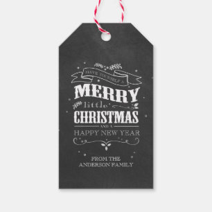 Rustikale Tafel-Weihnachtsumbauten Geschenkanhänger