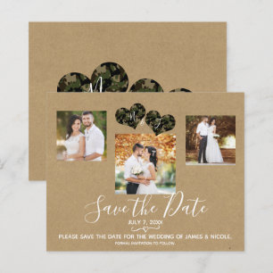 Rustikale Tarn-Herzen Foto Hochzeit Termin merken