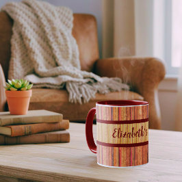 Rustikale Tasse aus Holz