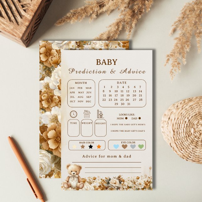Rustikale Teddy Bear Baby Vorhersagen & Advice Dus (Von Creator hochgeladen)