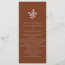 Rustikale Terracotta Einfache Moderne Botanische H Programm