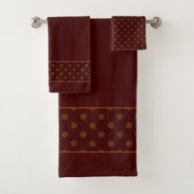 Rustikale Terracotta Orange Moderne Mandala Muster