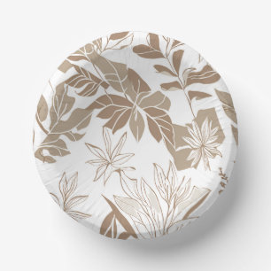 Rustikale Terracotta Wildblume Boho Spring Style Pappteller