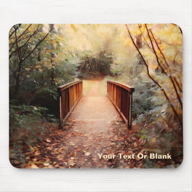 Rustikale Teutoburger Waldbrücke Mousepad (Vorne)