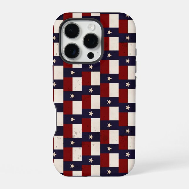 Rustikale Texas-Flagge iPhone-Hülle iPhone 16 Pro Hülle (Rückseite)