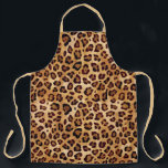 Rustikale Textur Leopardrucke Schürze<br><div class="desc">Moderne Leopard Druckhaut in Erdtönen mit rustikaler Textur. Ein einzigartiges,  stilvolles Design für Tierdruckmode,  das immer im Stil ist.</div>