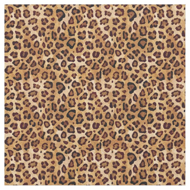 Rustikale Textur Leopardrucke Stoff (Nahaufnahme)