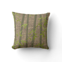 Rustikale Texturierte Bamboo Pflanze Leinwand Kiss