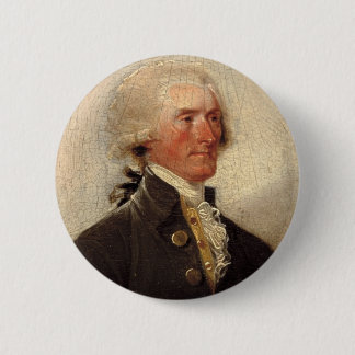 Rustikale Thomas- Jeffersonmalerei Button