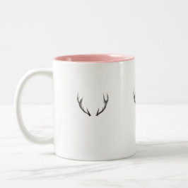 Rustikale Tierhorn-Design-Tasse Zweifarbige Tasse