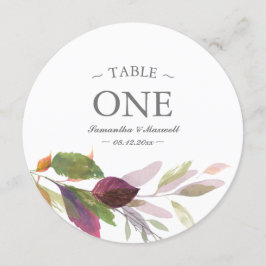 Rustikale Tischnummer