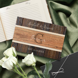 Rustikale Tone-Hochzeit Gästebuch