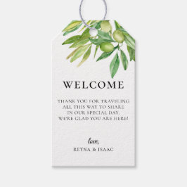 Rustikale toskanische Hochzeitsnacht Geschenkanhänger
