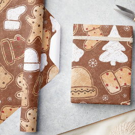 Rustikale traditionelle Weihnachtsgebäck Freude, Geschenkpapier