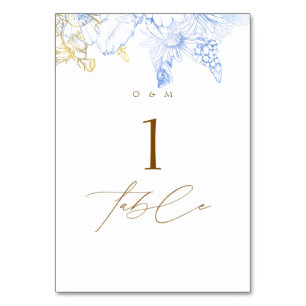 Rustikale und elegante Florals Rose Gold Wedding Tischnummer