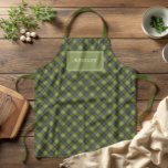 Rustikale und moderne klassische Karierte Weihnach Schürze<br><div class="desc">Klassische minimalgrüne karierte Schürze,  perfekt zum Weihnachtskochen oder für den Alltag. Personalisieren Sie mit einem Namen oder genießen Sie das festliche Muster. Ein tolles Geschenk für ihn oder sie,  perfekte Urlaubsdekoration!</div>