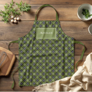 Rustikale und moderne klassische Karierte Weihnach Schürze