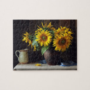 Rustikale Vasen-Sonnenblumen Floral