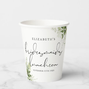 Rustikale Vegetation Elegant Bridesmaids Pappbecher