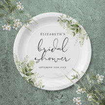 Rustikale Vegetation Elegantes Script-Brautparty