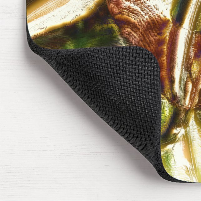 Rustikale 'Verkettete Holzstumpf-Vergrößerung' Mousepad (Ecke)