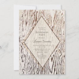 Rustikale Versorgung mit Holzkörnern Einladung