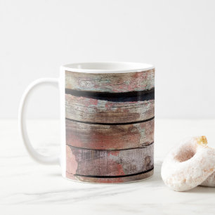 Rustikale verwitterte Segelboot-Holzbretter Nautil Kaffeetasse