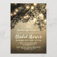 Rustikale Vintage Bäume Brauerei Einladungen