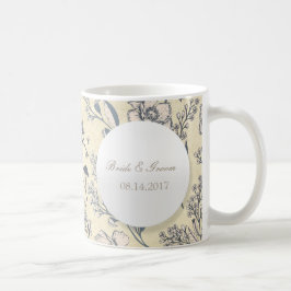Rustikale Vintage Blume Blumenhochzeit Kaffeetasse