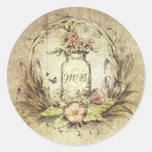Rustikale Vintage Blumenmason Jar Wedding