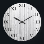 Rustikale Vintage Driftholz römische Zahlen Große Wanduhr<br><div class="desc">Rustikale,  Vintage Wanduhr aus Tropfholz mit großen römischen Zahlen.</div>