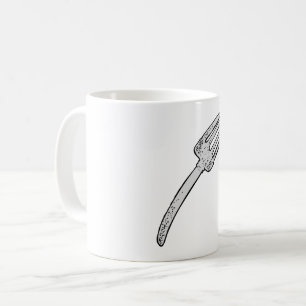 Rustikale Vintage-Gabel Retro-Besteck Kaffeetasse