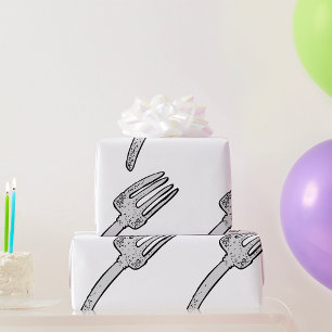 Rustikale Vintage Gabel Retro-Kutsche Geschenkpapier