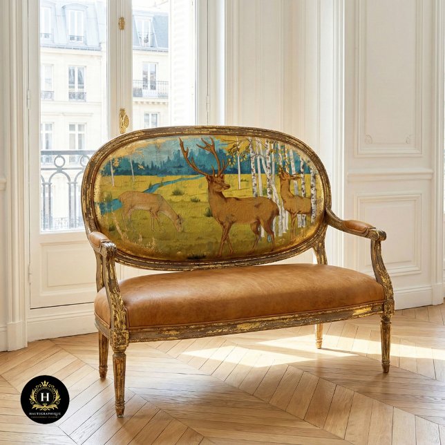 Rustikale Vintage Hirschgewebe Seidenpapier (Von Creator hochgeladen)