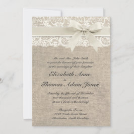 Rustikale Vintage Inspirierte Hochzeitseinladung Einladung