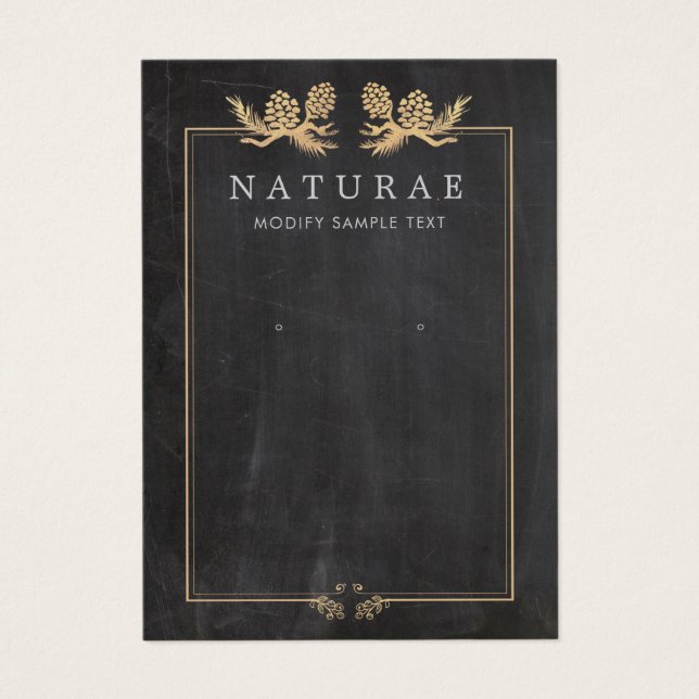 Rustikale Vintage Kiefernfüße, Schmuckstück-Schmuc (Vorderseite)