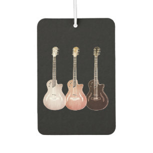 Rustikale Vintage Klassik Semi Acoustic Guitar Art Autolufterfrischer