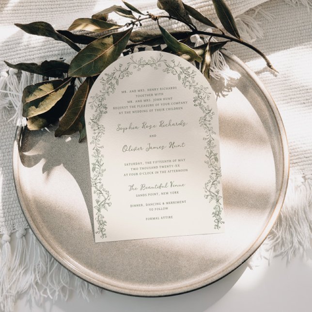 Rustikale Vintage Seite Blumenstrasse Kunst, Dicht Einladung (Von Creator hochgeladen)