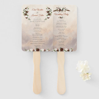 Rustikale Wälder Federn und Blütenblut Fächer