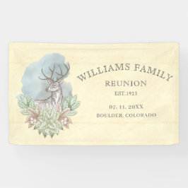 Rustikale Waldfamilie Wiedersehen Banner