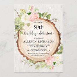 Rustikale Waldfrauen Geburtstagsfeier jedes Alter Einladung