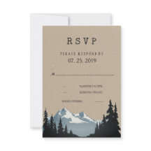 Rustikale Waldhochzeit im Gebirge RSVP