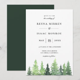 Rustikale Waldlandschaften Einladung